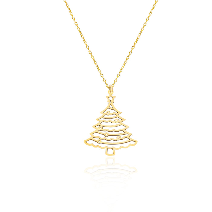 925 Sterling Silver Christmas Tree Necklace