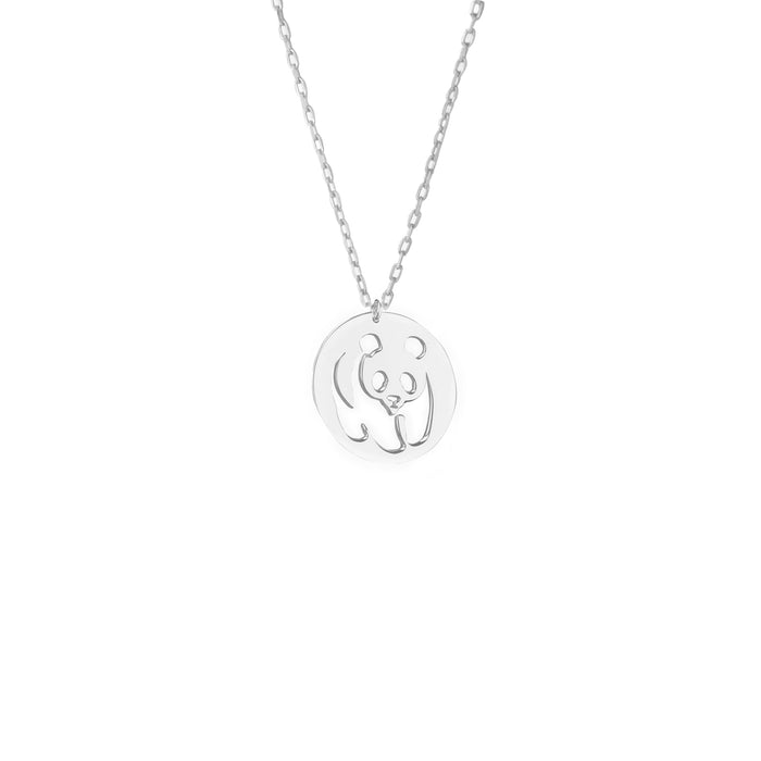 925 Sterling Silver Panda Necklace