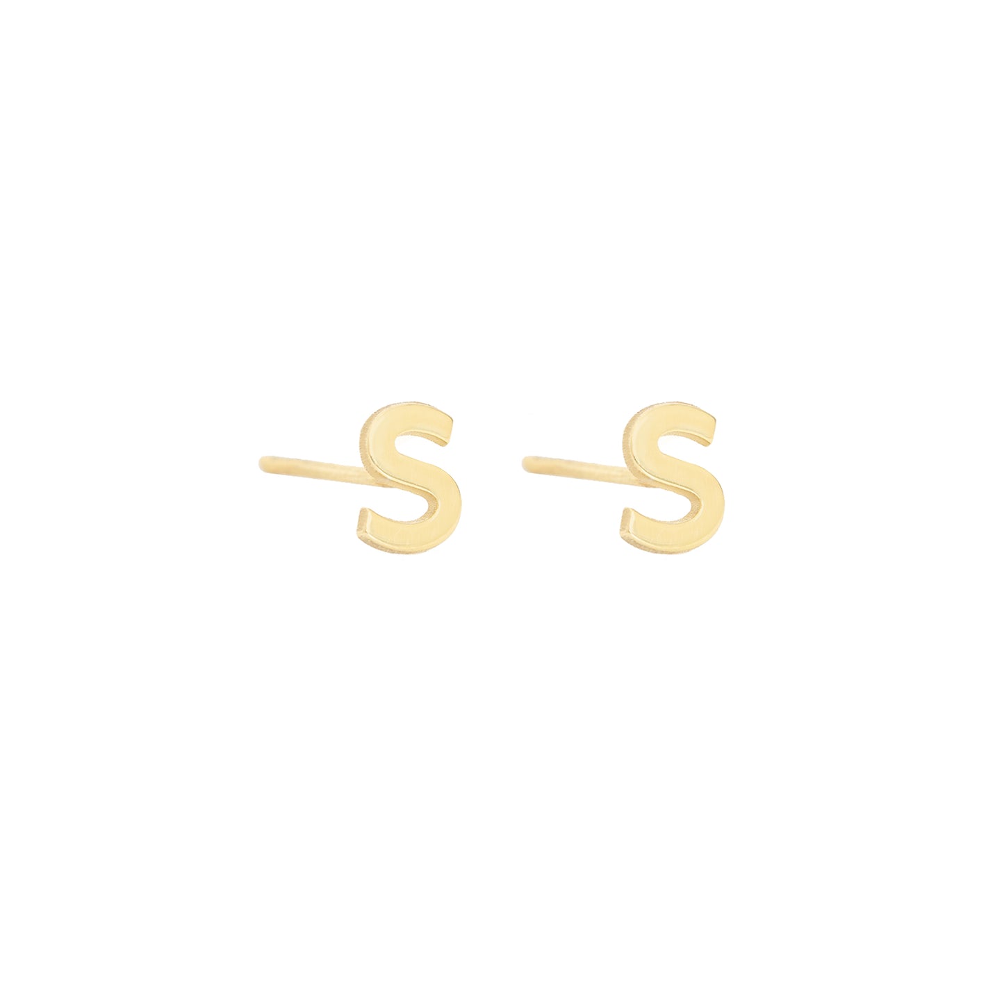 Minimalist Tiny Initial Letter Earring