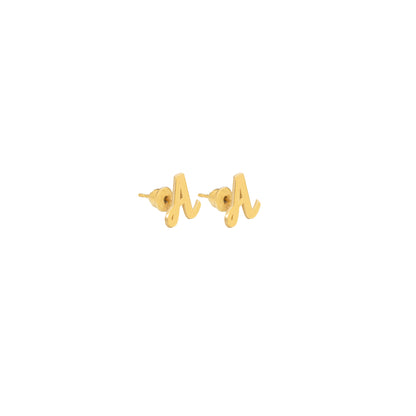 925 Sterling Silver Initial Earrings