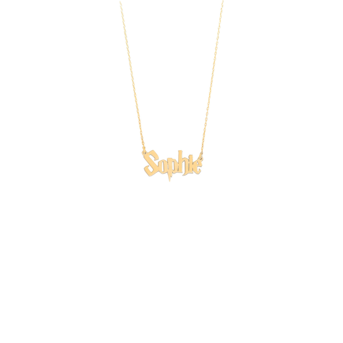 925 Sterling Silver Personalized Wizard Harry Potter Name Necklace