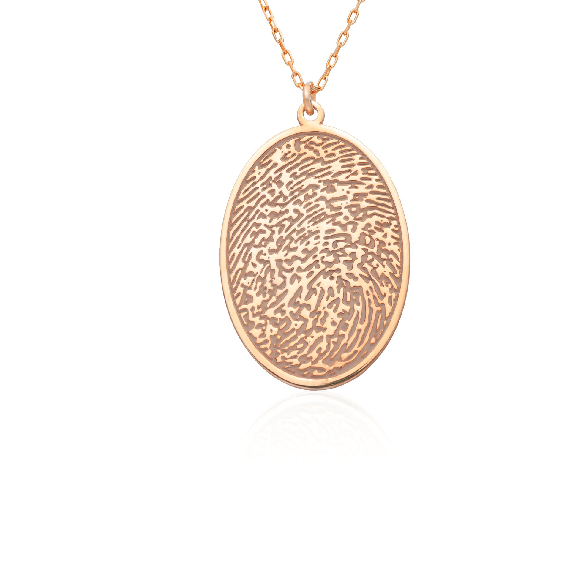 925 Sterling Silver Actual Fingerprint Necklace