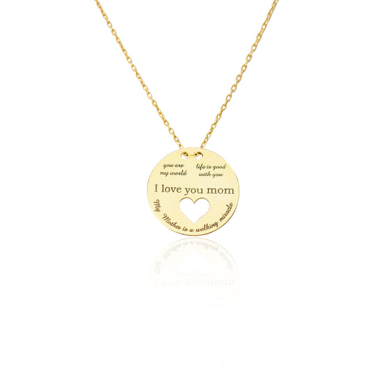 925 Sterling Silver Actual Handwriting Charm Necklace