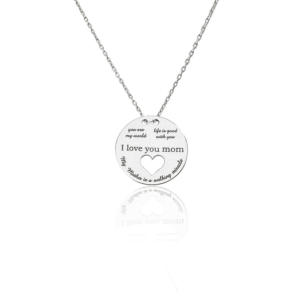 925 Sterling Silver Actual Handwriting Charm Necklace