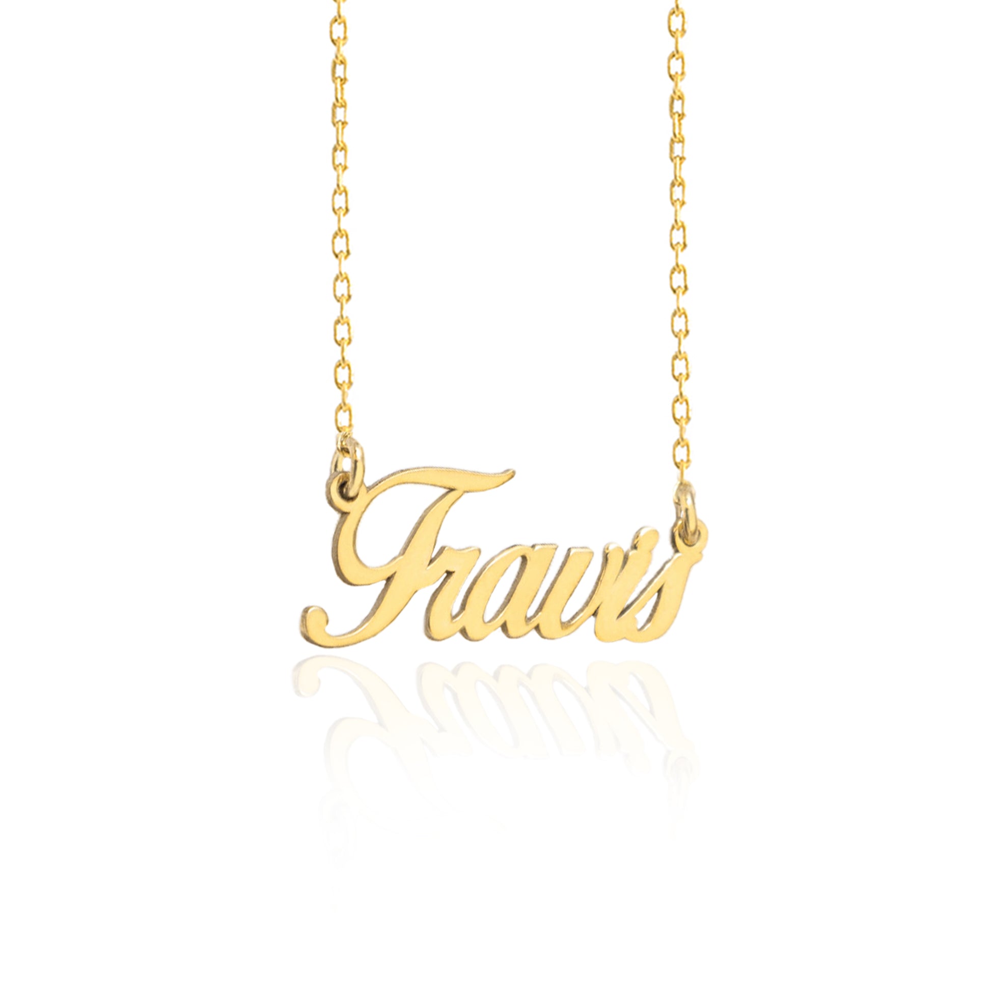 925 Sterling Silver Custom Handwriting Name Necklace