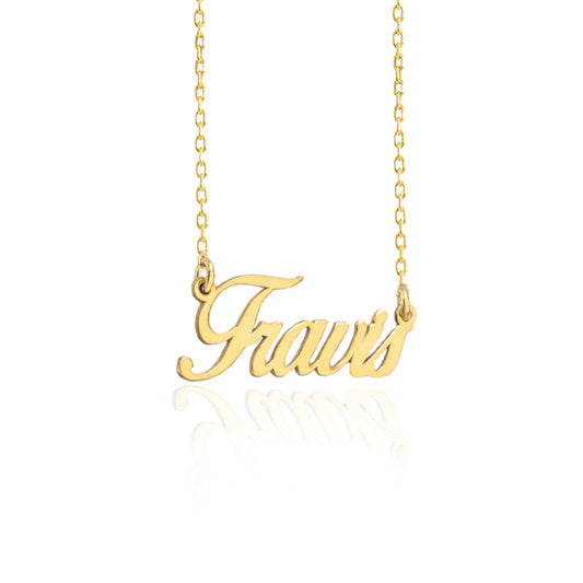 925 Sterling Silver Custom Handwriting Name Necklace