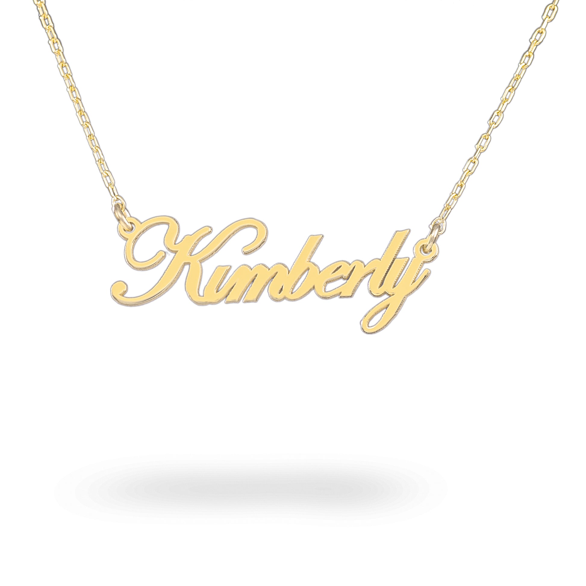 925 Sterling Silver Custom Bubble Name Necklace