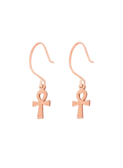 925 Sterling Silver The Ankh Earring