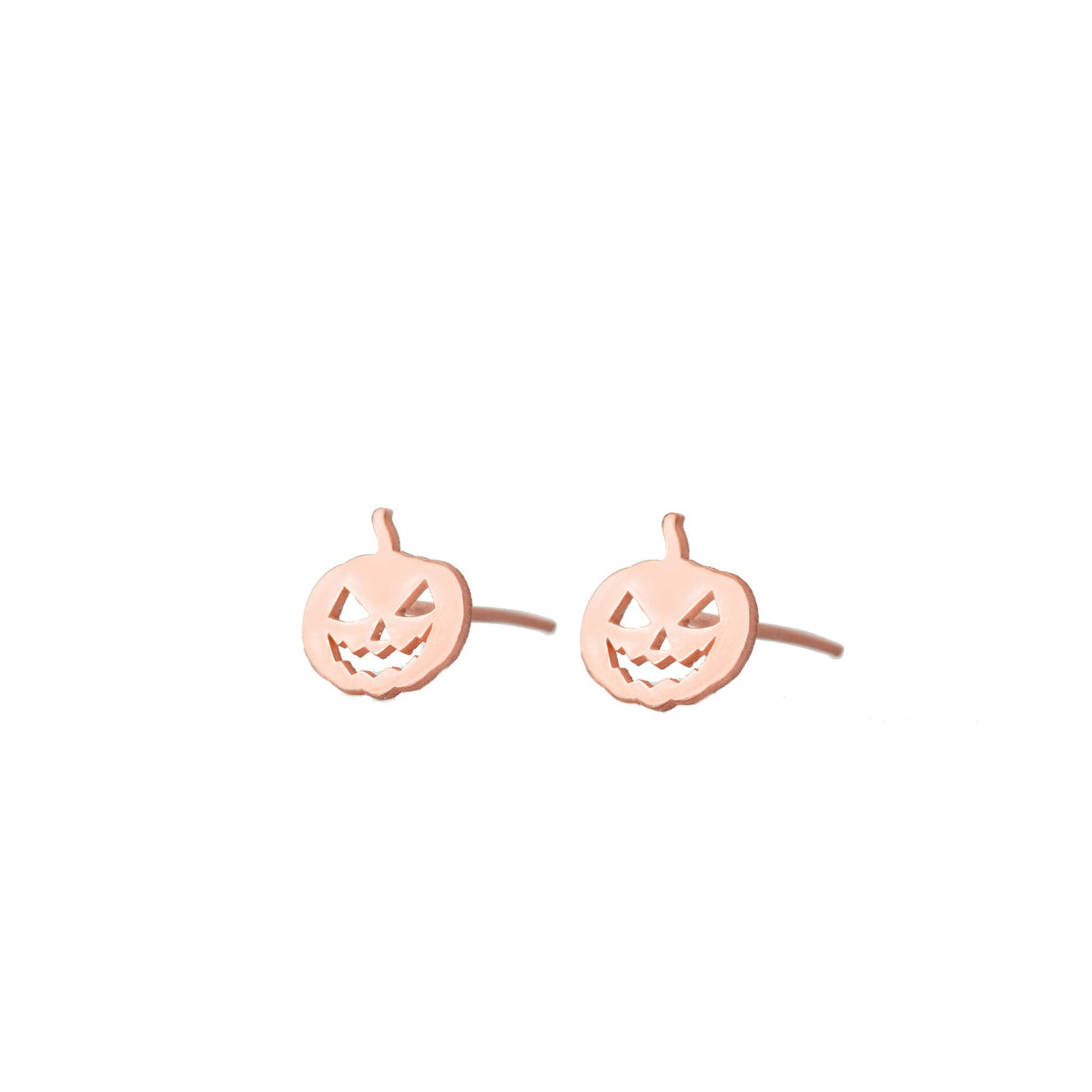 925 Sterling Silver Pumpkin Studs Earrings