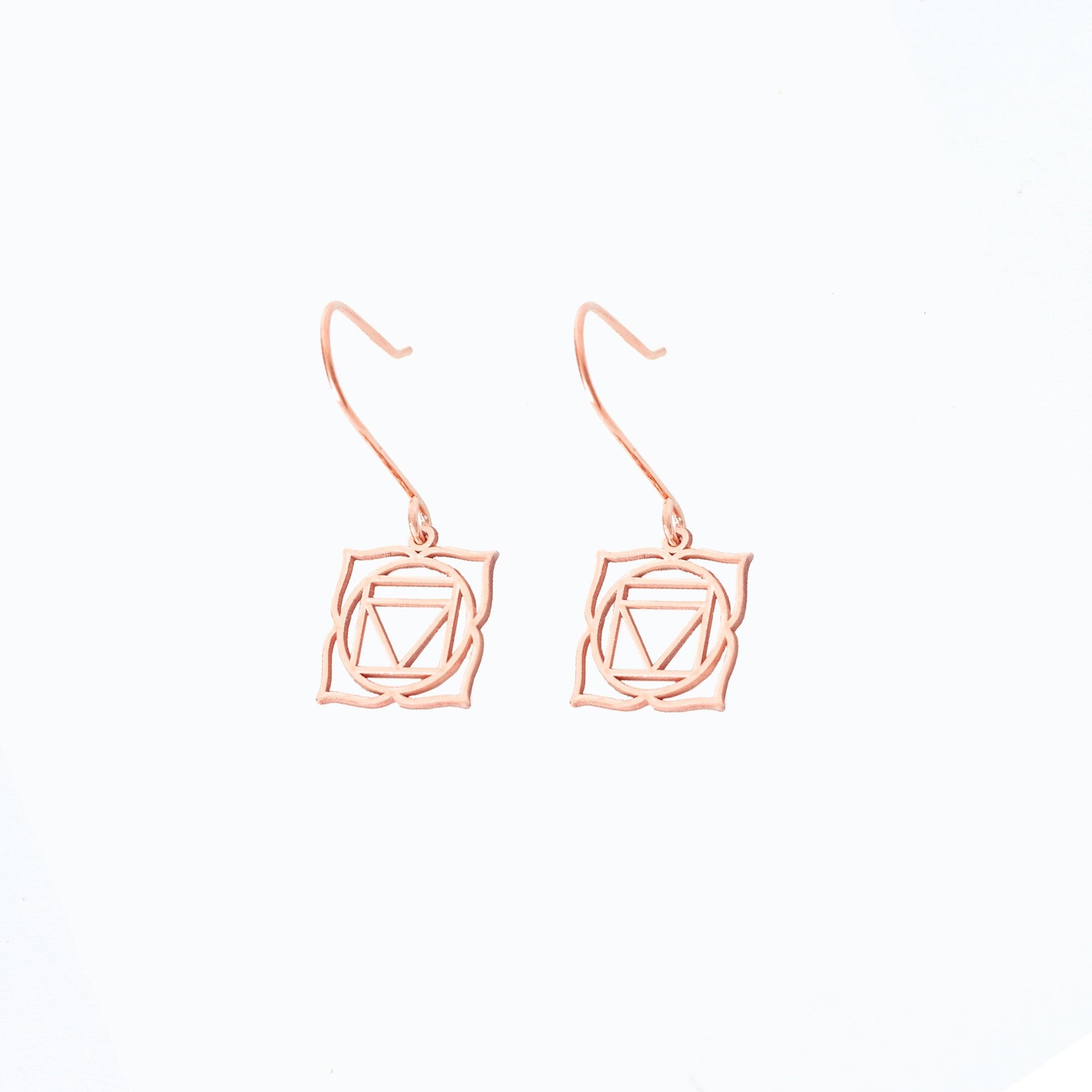 925 Sterling Silver Root Chakra Earrings
