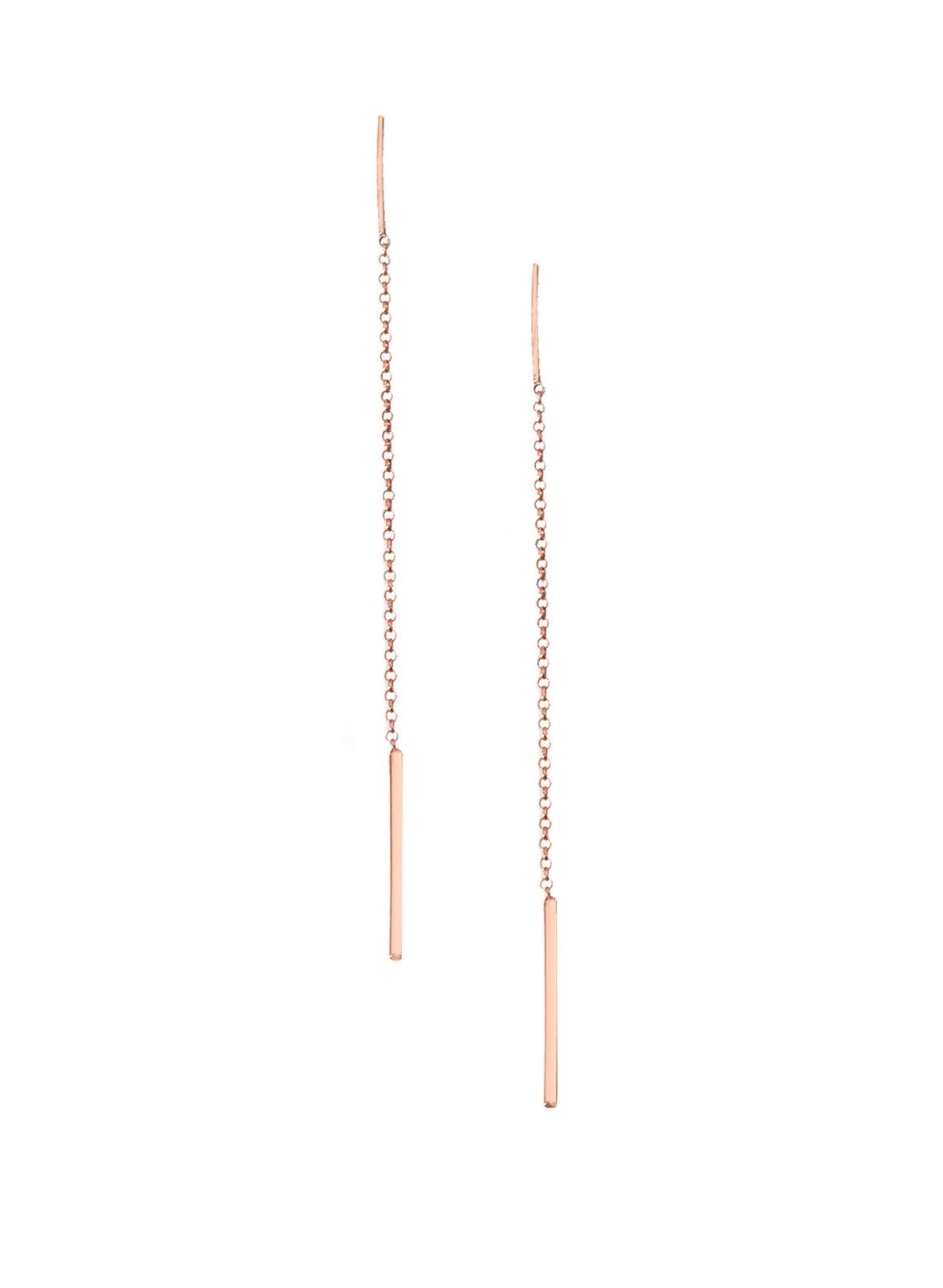 925 Sterling Silver Threader Chain Earrings
