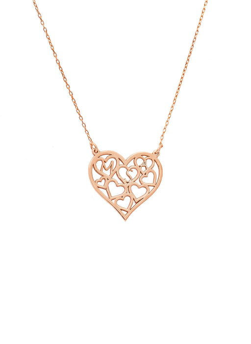 925 Sterling Silver Heart Necklace with Initials