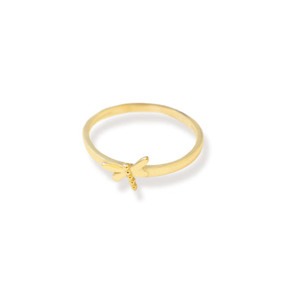 925 Sterling Silver Tiny Dragonfly Ring