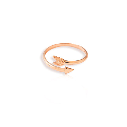 925 Sterling Silver Adjustable Finger Wrap Arrow Ring