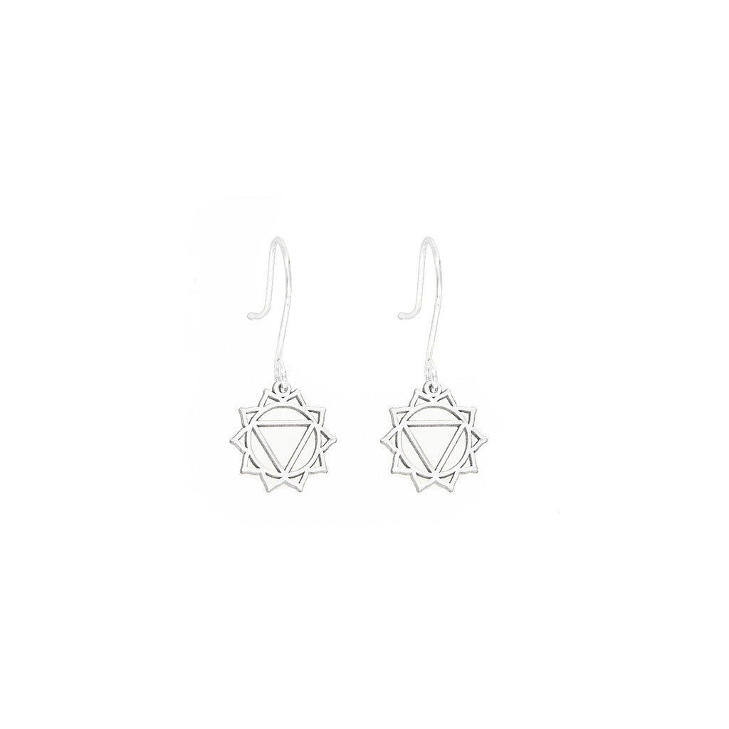 925 Sterling Silver Solar Plexus Chakra Earrings