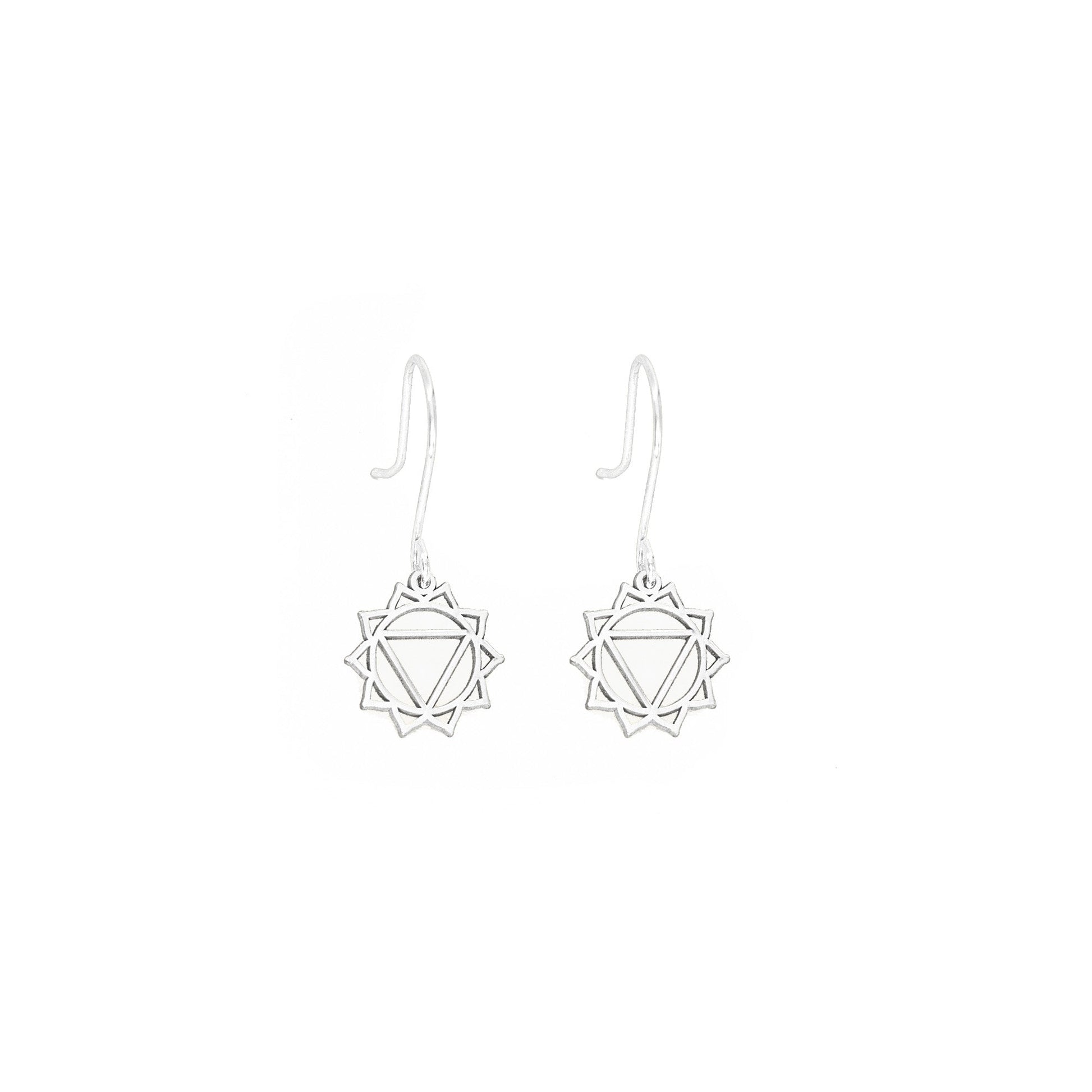 925 Sterling Silver Solar Plexus Chakra Earrings