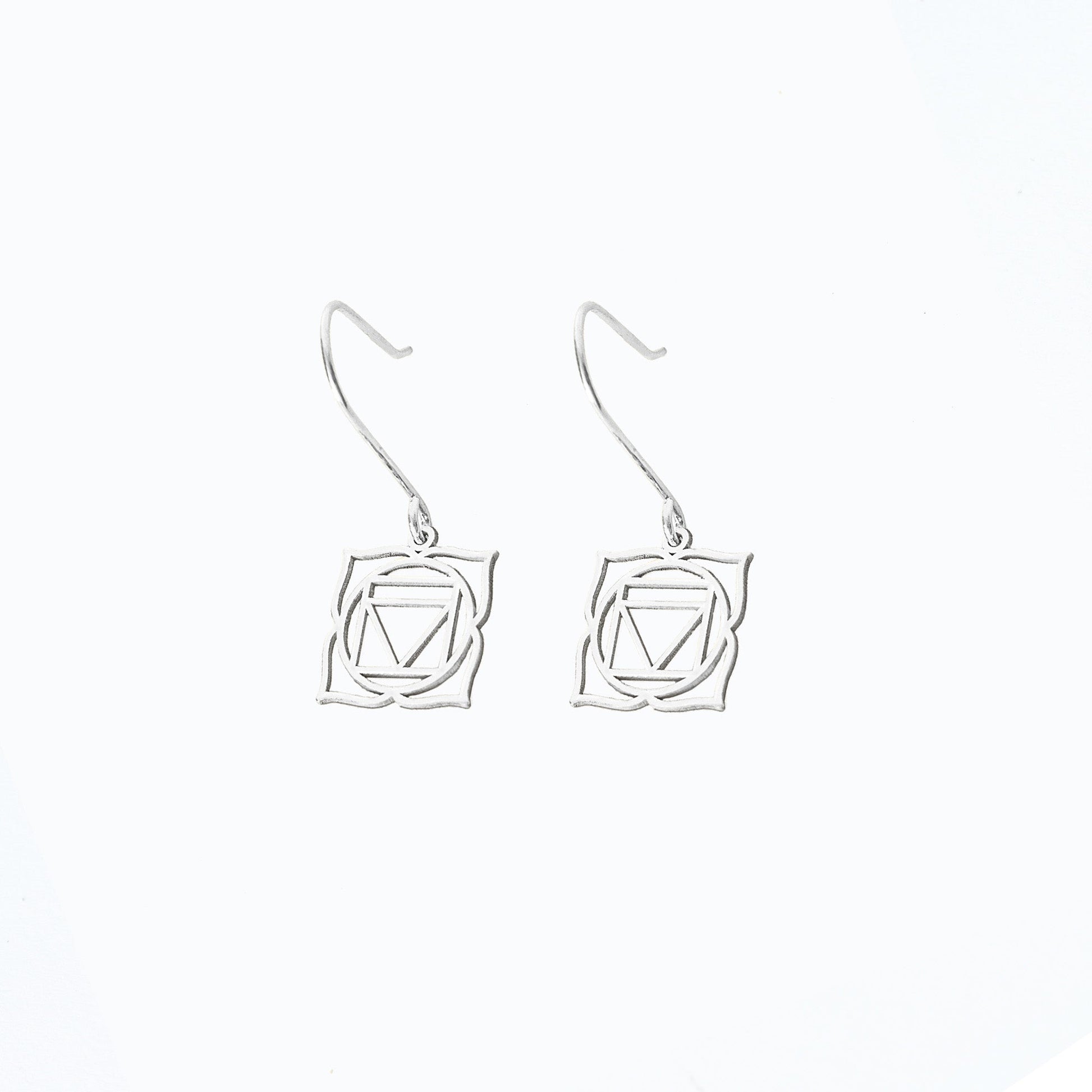 925 Sterling Silver Root Chakra Earrings
