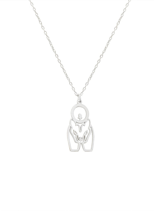 925 Sterling Silver Egypt Jewelry Sekhmet Necklace