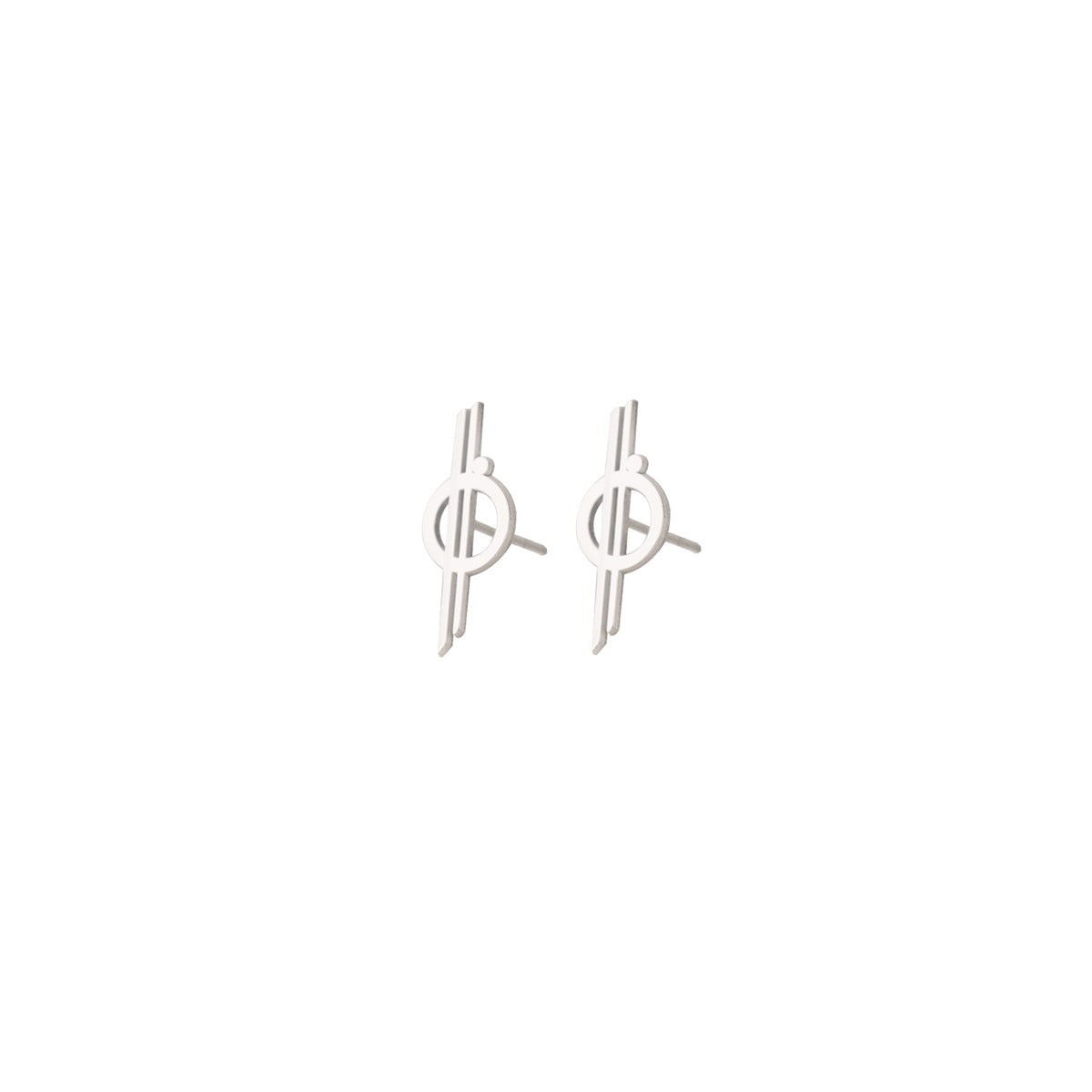 Chandrila Star Line Stud Earrings · Valentine's Day Gift · Halcyon Stud Earrings · 18K Gold Star Wars Earrings · Geek Gift for Him