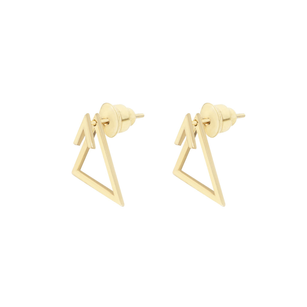 Ear Jacket Triangle Earrings