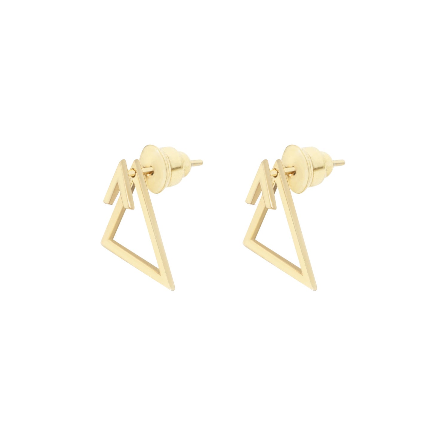 Ear Jacket Triangle Earrings