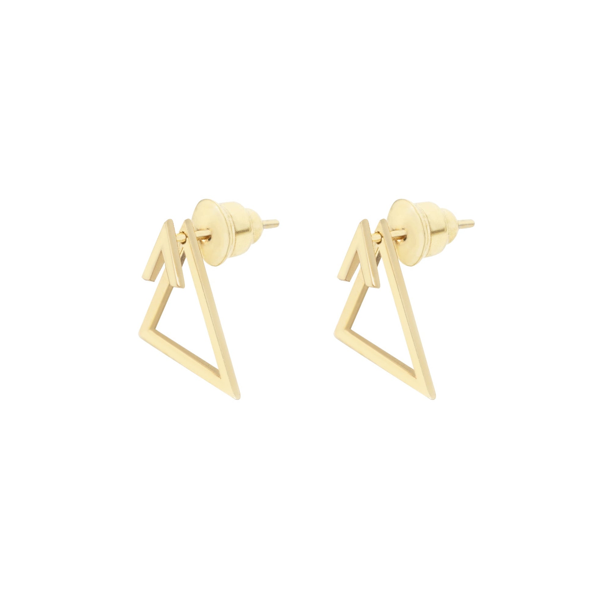 Ear Jacket Triangle Earrings