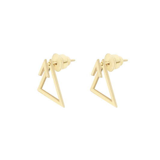 Ear Jacket Triangle Earrings