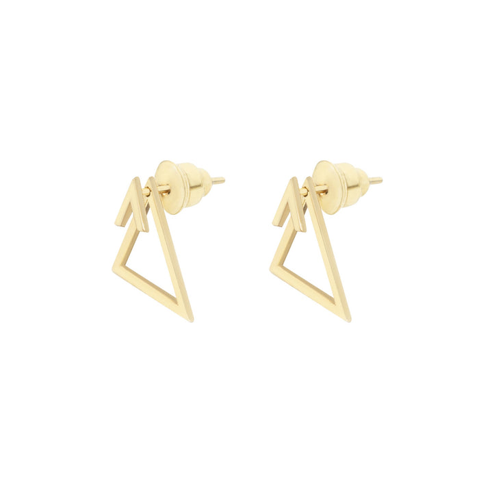 Ear Jacket Triangle Earrings