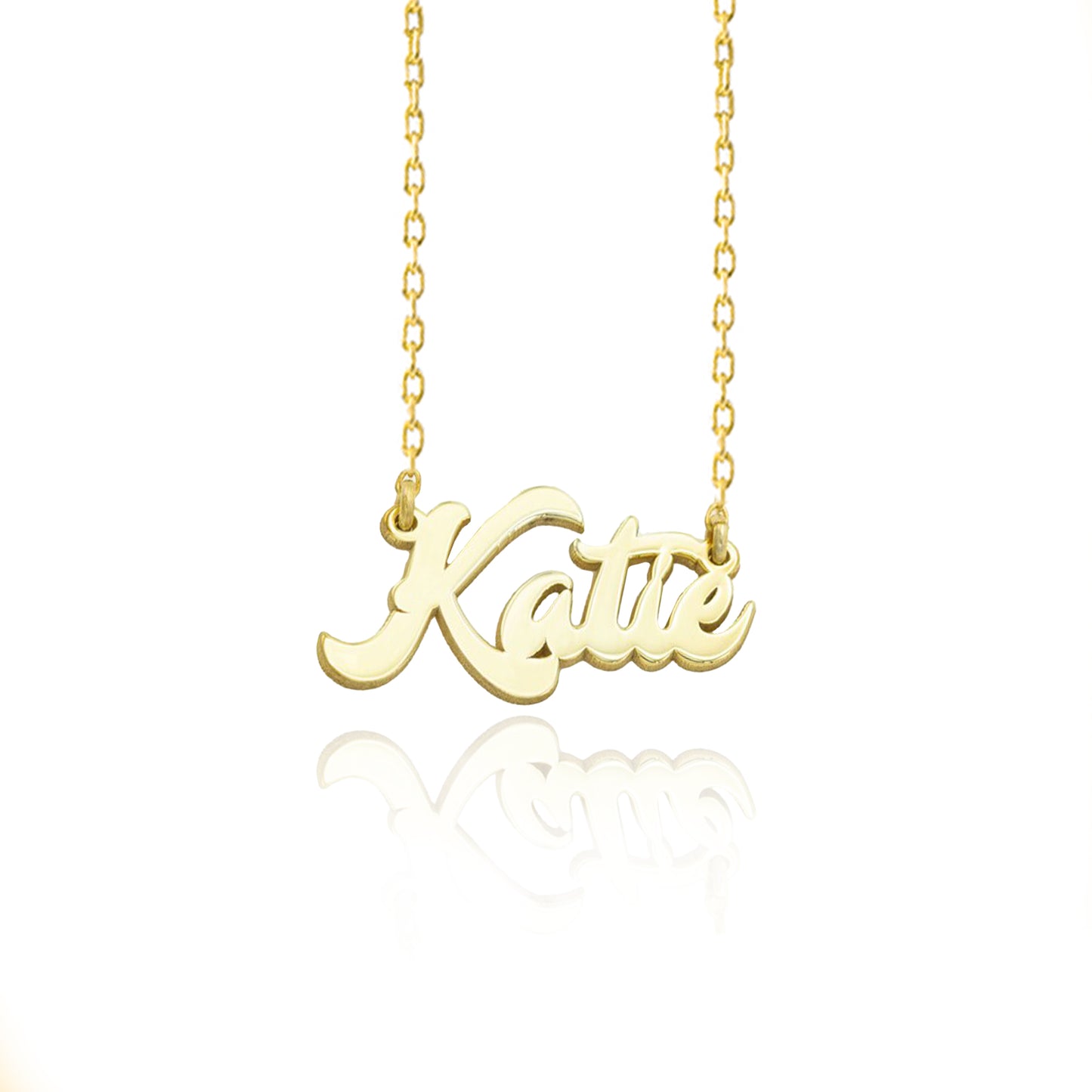 925 Sterling Silver Personalized Calligraphy Name Necklace