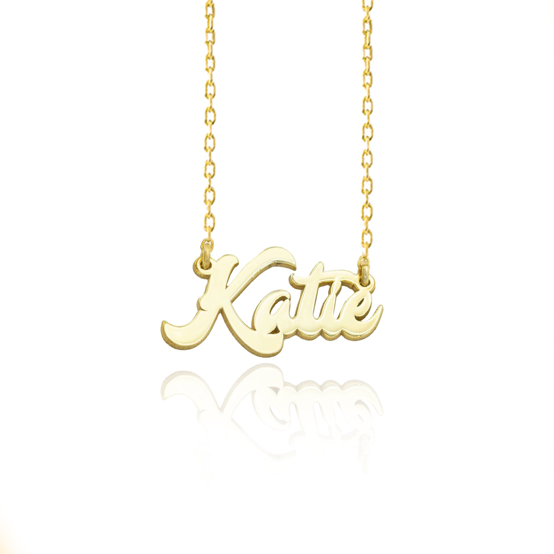 925 Sterling Silver Personalized Calligraphy Name Necklace