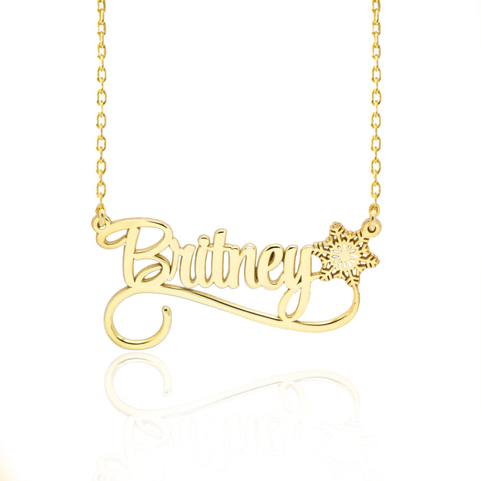 925 Sterling Silver Name Necklace with Heart