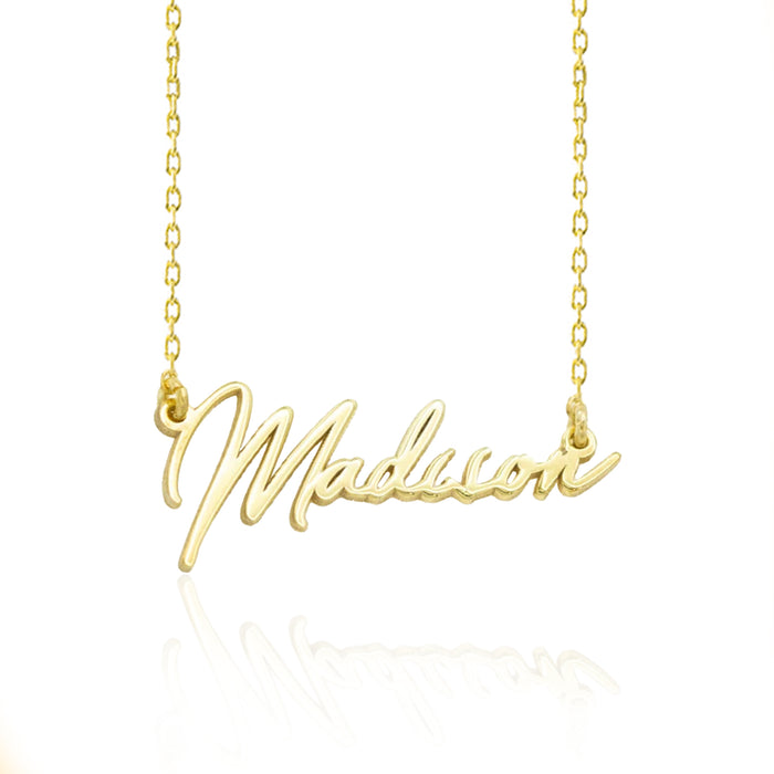 925 Sterling Silver Handmade Personalized Name Necklace