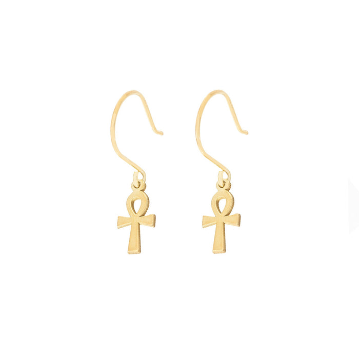 925 Sterling Silver The Ankh Earring