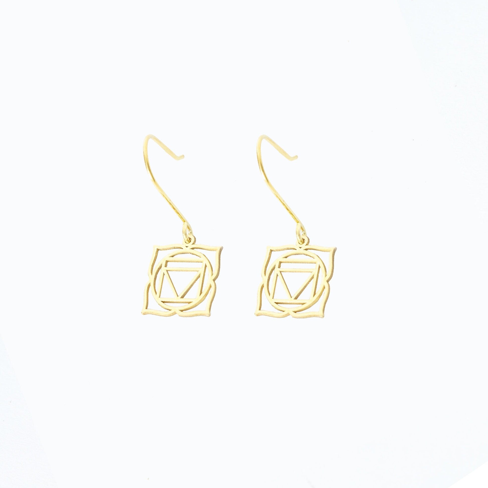 925 Sterling Silver Root Chakra Earrings