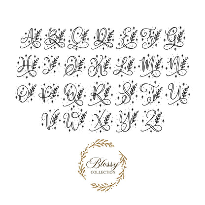 925 Sterling Silver Personalized Initial Letter Dangle Earrings